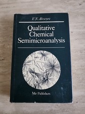 Qualitative Chemical Semimicroanalysis by V. Alexeyev Mir Publishers Moscow 1975, usado comprar usado  Enviando para Brazil