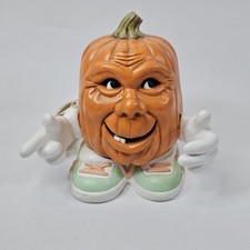 Lâmpada vintage Scioto cerâmica Jack-O-Lantern 1989 rosto de abóbora Halloween S-1728 7" comprar usado  Enviando para Brazil