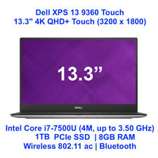 NOVO Notebook Dell XPS13 9360 Core i7 4K QHD+ 3200x1800 Touch 1TB 8GB Win10Pro XPS comprar usado  Enviando para Brazil
