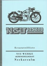 Ersatzteileliste nsu motorrad gebraucht kaufen Ersatzteileliste nsu motorrad gebraucht kaufen  Freiamt