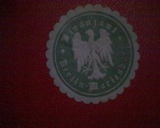 Siegelmarke finanzamt berlin gebraucht kaufen  Deutschland