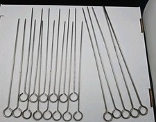 Set Of 19 Vintage Stainless Steel Barbecue Scewers 2 Sizes Japan comprar usado Set Of 19 Vintage Stainless Steel Barbecue Scewers 2 Sizes Japan comprar usado  Enviando para Brazil