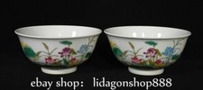 6" Oznaczona chińska emalia Yongzheng Porcelana Mandarynka Kaczka lotos Miska Para na sprzedaż  Wysyłka do Poland