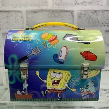 Usado, 2001 Nickelodeon Bob Esponja Calça Quadrada Cúpula Lancheira Lata The Tin Box Company comprar usado  Enviando para Brazil