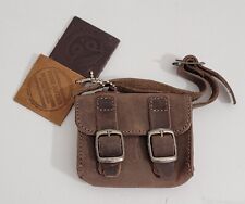 Mini bolsa carteiro Hide & Drink couro granulado feito à mão bolsa de valores comprar usado  Enviando para Brazil