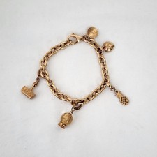 Berloque de ouro 18k vintage Bronzallure Itália amuletos fósseis amor anjo Y2K comprar usado  Enviando para Brazil