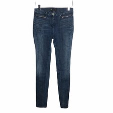 Jeans skinny Moto 3x1 W2 bolso com zíper azul 28 em excelente estado usado comprar usado  Enviando para Brazil