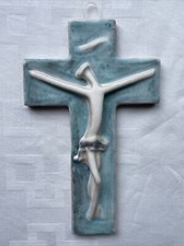 Crucifix céramique marcel d'occasion  Yffiniac