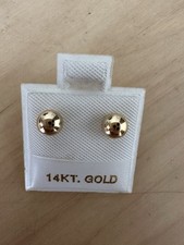 Brinco de ouro maciço 14k com bola de apoio 5 mm comprar usado  Enviando para Brazil