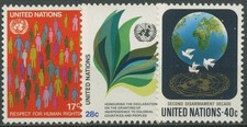 UNO New York 1982 Menschenrechte Abrüstung 391/93 postfrisch, usado comprar usado UNO New York 1982 Menschenrechte Abrüstung 391/93 postfrisch, usado comprar usado  Enviando para Brazil