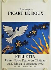 Affiche tapisserie hommage d'occasion  La Courtine