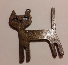 Pendentif chat métal d'occasion  Dun-sur-Auron