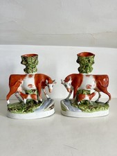 Antica coppia staffordshire usato  Spedire a Italy