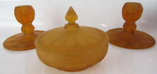 Amber glass frosted for sale  BROMSGROVE