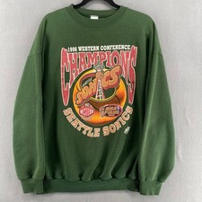 Vintage Seattle Sonics 1996 Western Conference Champions NBA Finals Logotipo Extra Grande 7 Raro comprar usado  Enviando para Brazil