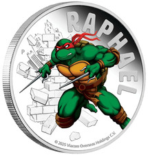 Usado, Moeda de prata 2025 Teenage Mutant Ninja Turtles - Raphael .9999 1oz $1 prova comprar usado Usado, Moeda de prata 2025 Teenage Mutant Ninja Turtles - Raphael .9999 1oz $1 prova comprar usado  Enviando para Brazil