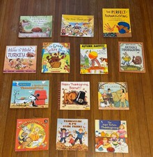 lot of 13 Fall THANKSGIVING children's holiday pb books Classroom school titles comprar usado  Enviando para Brazil