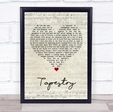 Tapestry script heart for sale  UK