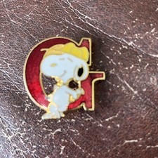 Snoopy pin badge for sale  LOUGHTON