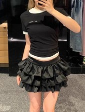 Camiseta ANN ANDELMAN emenda camada dupla, manga curta slim fit parte inferior superior comprar usado  Enviando para Brazil