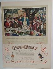 1950's ANTIGO James CROW Kentucky Whiskey Colonial BBQ 1825 Colorido Antigo Impressão Anúncio, usado comprar usado  Enviando para Brazil