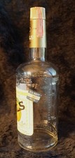 Antigo Bols Damasco Brandy Vidro QT Garrafa Selo Fiscal Vermelho Marinha Etiqueta Bagunça Vazia, 1971 comprar usado  Enviando para Brazil