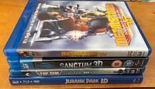 3D Bluray Lot, 4 Movies, Jurassic Park, Top Gun and 2 more, usado comprar usado  Enviando para Brazil