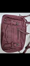 Burgundy satchel style for sale  WALSALL