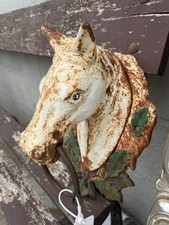 Kołatka do drzwi żeliwna brama głowa konia stara na sprzedaż  Wysyłka do Poland