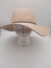Chapéu aba larga disquete BOHO festival hippie moda bege lã 15 polegadas comprar usado  Enviando para Brazil