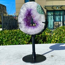 Fetta geode ametista usato  Spedire a Italy