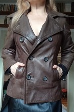 Lederjacke jacke marc gebraucht kaufen  Blankenfelde