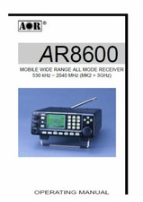 Aor ar8600 instruction for sale  Fort Lauderdale