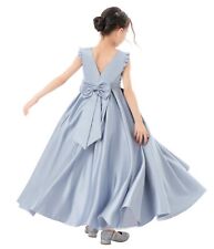Vestido de cetim florista com mangas de babados vestido de princesa vestidos de aniversário comprar usado  Enviando para Brazil