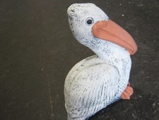 Pelicano no poste de pedra de concreto cimento pintado 10" comprar usado  Enviando para Brazil