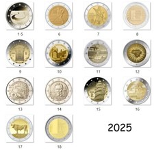 Euro 2025 commemorativi usato  Spedire a Italy