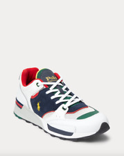 Tênis Polo Ralph Lauren Masculino Branco Azul Marinho Trackster 200 Tamanho 10.5 Novo Sem Caixa 148$, usado comprar usado  Enviando para Brazil