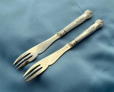 2 garfos de faca ingleses de melão esterlina 8 1/2 pol mono ourives e ourives comprar usado  Enviando para Brazil