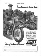1955 advert bsa for sale  SIDCUP