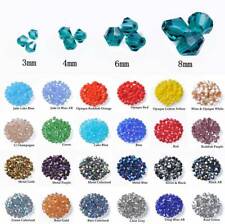 Usado, 3mm 4mm 6mm 8mm Doppelkegel/Bicone Facettiert Kristall Glas Lose Perlen comprar usado  Enviando para Brazil