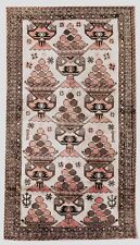 Tapete de lã vintage feito à mão 4'8"x2'7" tapete de área tapete antiderrapante tradicional comprar usado  Enviando para Brazil