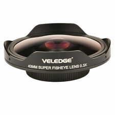 Lente de vídeo filmadora ultra grande angular olho de peixe 37MM/43MM 0,3X com adaptador, usado comprar usado  Enviando para Brazil