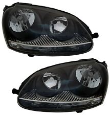 Zestaw reflektorów do VW Golf 5 03-09 + GTI + Jetta w kolorze czarnym H7 zestaw halogenowy LWR na sprzedaż  Wysyłka do Poland