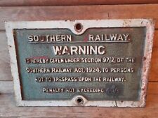 Southern railway warning for sale  BADMINTON