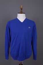 Suéter Lacoste azul vivo gola V tamanho 5 / G, usado comprar usado  Enviando para Brazil