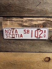 Placa 102 ônibus escolar 1980 Nova Escócia Canadá comprar usado  Enviando para Brazil
