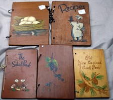 CHOICE MCM Pressed-wood plywood board snap ring cookbook BLANK~SALAD~NEW ENGLAND comprar usado  Enviando para Brazil