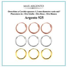 Orecchini cerchio argento usato  Massa di Somma