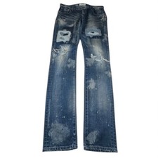 Jeans masculino 34 azul denim algodão desgastado VANQUISH FRAGMENT COLT streetwear comprar usado  Enviando para Brazil