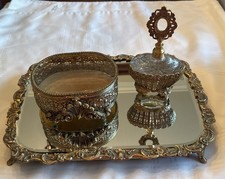 Gold gilt filigree for sale  Apex